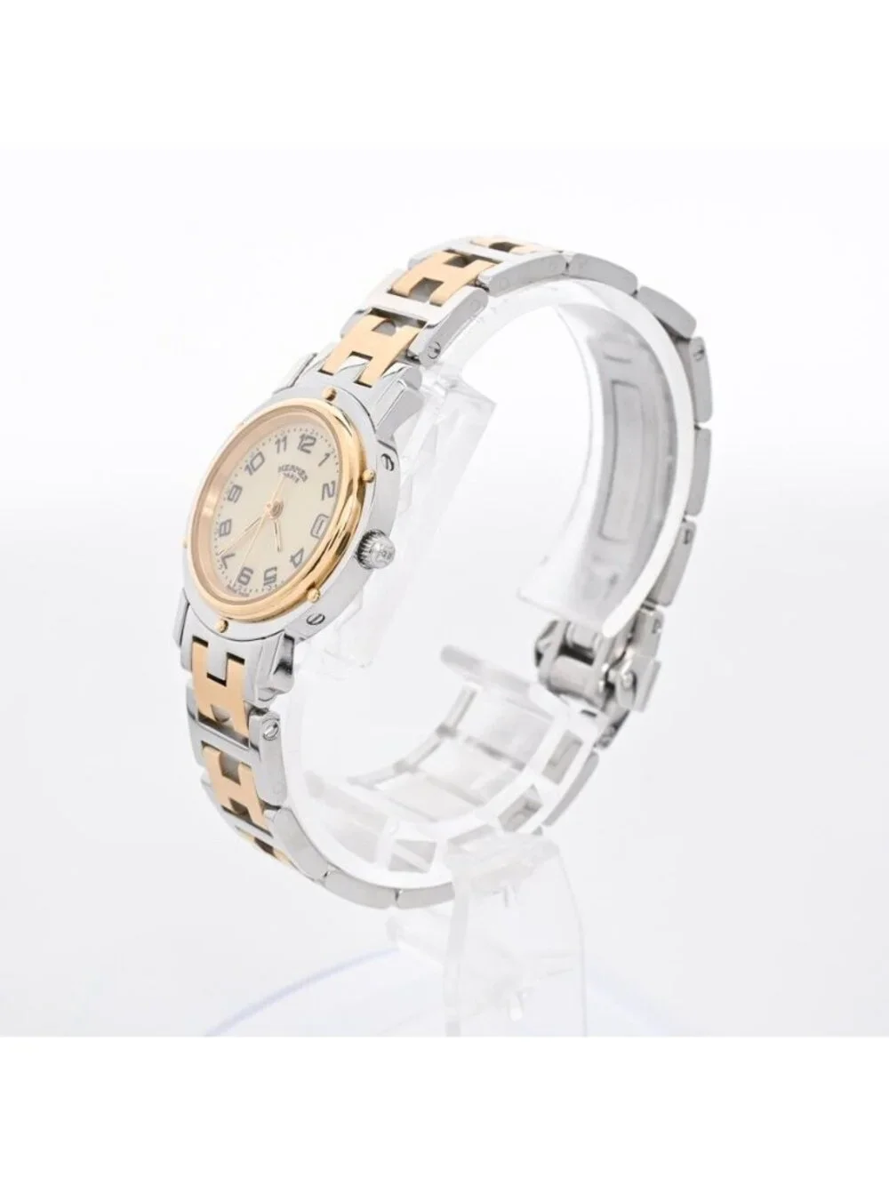 Hermes Watch Clipper Gold
